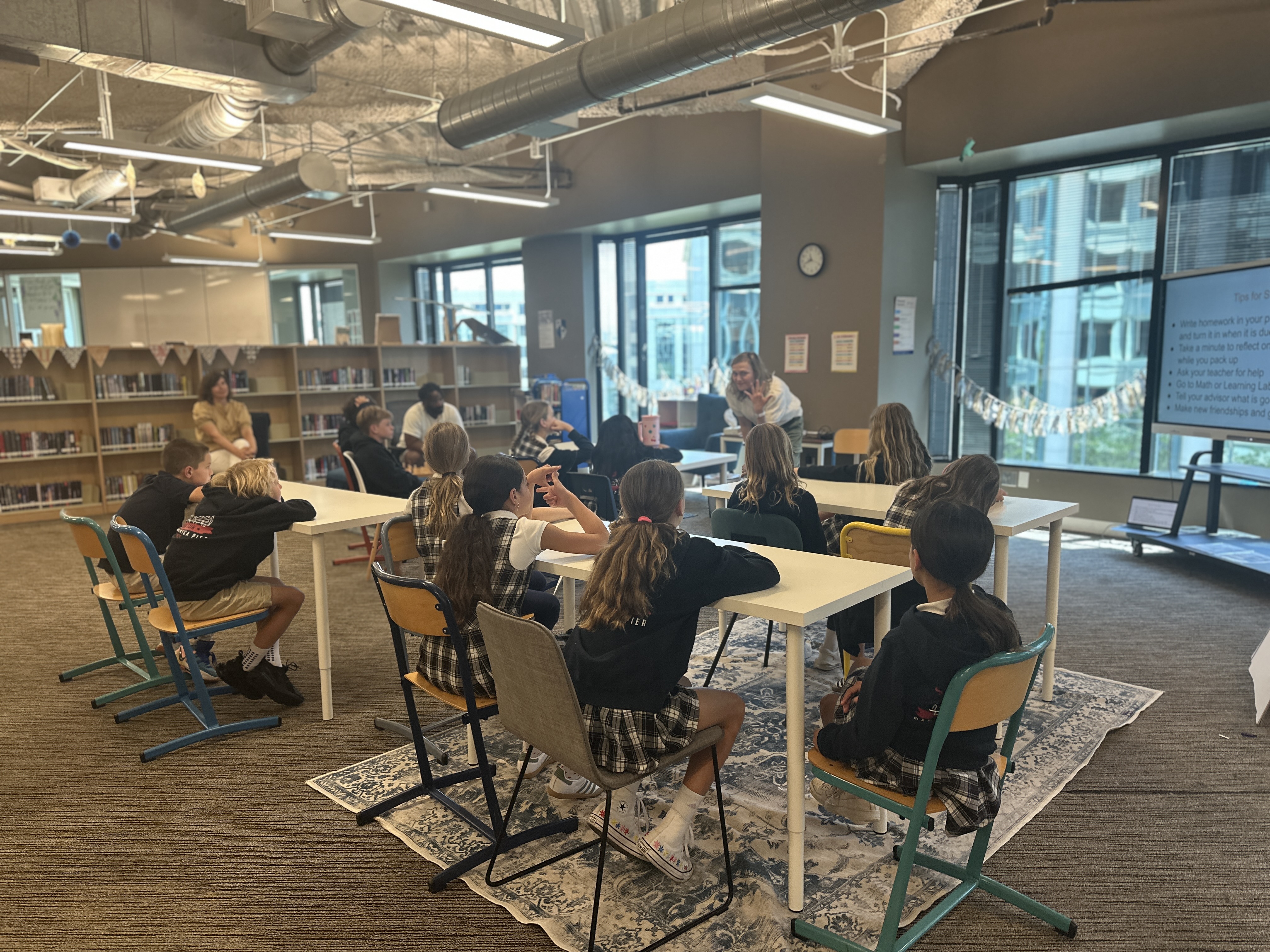 Temporary classroom of St. Matthew's Parish School