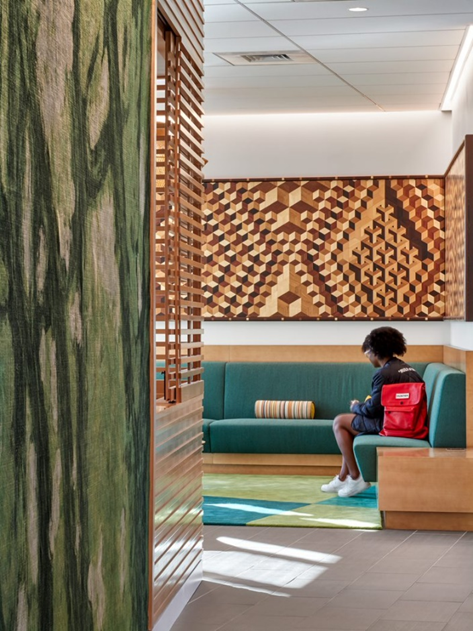 Lobby of the Chen Health and Wellness Center 