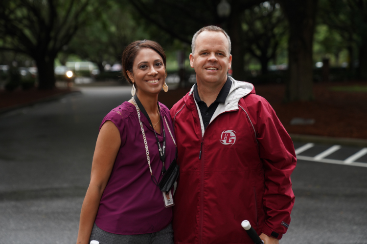 Couple at Porter Gaud School