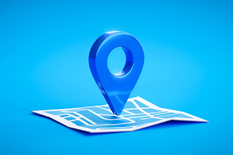 stock illustration of regional map