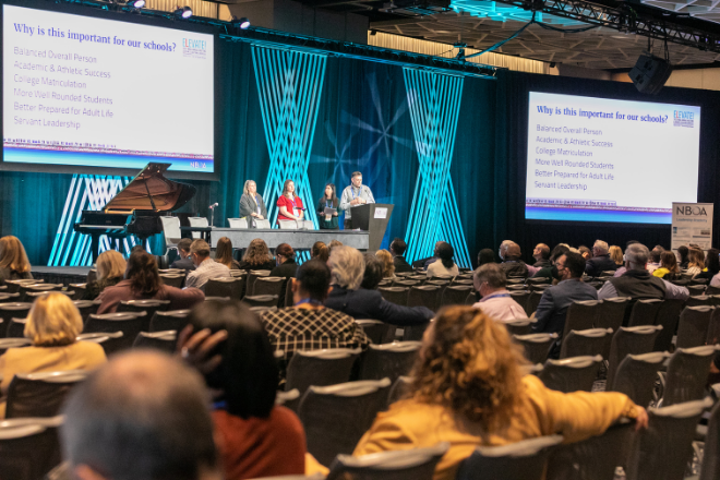 Members of the 2021-22 Leadership Academy Cohort at NBOA Annual Meeting